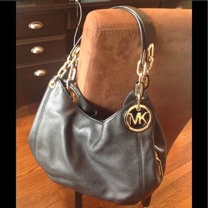 Michael Kors Large Leather Fulton Handbag
